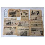 Civil War REPRODUCTION Tabloid Newspapers