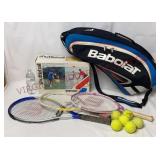 Shuttle Ball Set, Tennis Racquets, Case & Balls