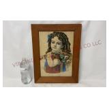 Antique Hand Colored "Little Daisy" Lithograph