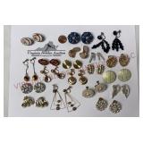 Vintage Clip-On & Screw Back Earrings -19 Pair