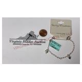 Sterling Silver Creations Heart Bracelet - NWT
