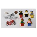 Lego Mini Figures, Cat & Bicycle