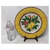 Majolica Raised Relief Italian Pottery Plate