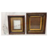Antique Gilt & Wood Deep Well Picture Frames
