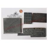 Vintage Letterpress Blocks - Quill, Phillips, More