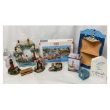 Nautical Lighthouse Decor, Shelf & Puzzle