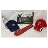 Par Excellence VA Golf Book, Golf Hats & Neck Tie