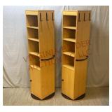 Rotating Wardrobe Storage Towers - Pair - See Des