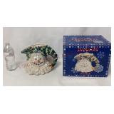 Vintage Christmas Snowman Pitcher w Box