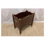 Vintage Bombay Co. Mahogany Magazine Stand
