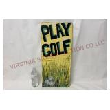 Vintage Play Gold Hand Painted Sign - 10.5"x23.75"