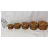 Vintage Nesting Baskets - Set of 5