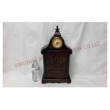 Wooden Jewelry Box Armoire Clock Tower - 19.5" t