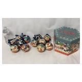Vintage Frosty & Friends Snowman Ornament Set