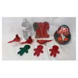 Vintage Chien Caroler Tin, Birds, Cookie Cutters
