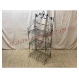 3-Tier Folding Metal Shelf Plant Stand - 21" wide