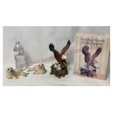 Harvey Knox Seals & Nesting Eagle Figurines