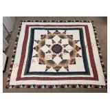Broken Star Patchwork Quilt - Approx 88"x100"