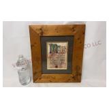 Vintage Framed Celtic Wedding Blessing - See Desc
