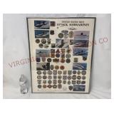 US Navy Attack Submarines Framed Poster - 22"x28"