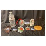 Falling Pines Art Glass Studio Ornaments & Stand