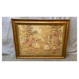 Vintage Classic French Framed Tapestry - 41.5"x32"