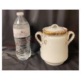 Antique 1800s Haviland Limoges Rope Handle Jar