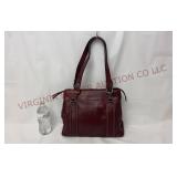 Franklin Covey Top Grain Leather Handbag Purse