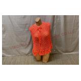 Vintage Mannequin w Crochet Shawl - See Desc