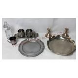 Stainless Steel, Silver Plate & Pewter Assortment