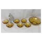 Mid Century Hazel-Atlas Lyric 7-Piece Bowl Set