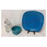 HLC Fiesta / Fiestaware Square Bowl & Dinner Plate