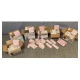 MCM Reclaimed Pink Bathroom Tile w Paper Holder