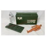 G.I. Joe Footlocker Case, 11" Figure & Ice Mold