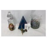 Cloisonne Enamel Ornaments & Hummingbird Vase