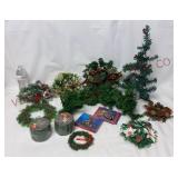 Christmas Candle Rings, Mini Tree, Ornaments