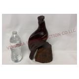 Vintage Ironwood Eagle Folk Art Sculpture - 11.5"
