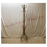 Vintage Brass Plated Hat / Coat Rack - 6