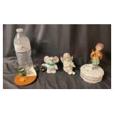 Byers Choice Santa Tray, Figurines & Music Box