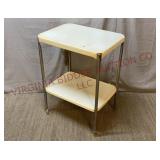 MCM Metal Kitchen Utility Cart on Wheels w Plug