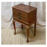 Vintage Cabriole Leg, Ball & Claw 2-Drawer Stand