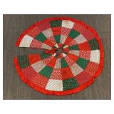 Vintage Hand Made Christmas Tree Skirt - See Desc