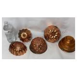 Vintage Decorative Copper Mold Pans - 5