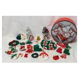 Hand Crochet Christmas Ornaments & Storage Box
