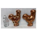 Vintage Douro Copperware Rooster / Chicken Molds