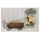 1980s Wagon Wall Pocket & Goose Welcome Sign