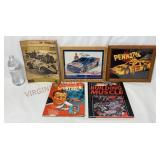 Vintage Racing Magazines, Book & Signed Hero Cards