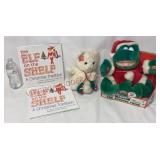 Elf on the Shelf Books, Kitten & Frog X-mas Plush