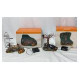Dept 56 Creepy Creek Bridge & Haunted Hearse