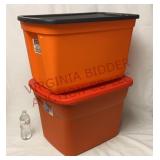 80 & 20 Gallon Storage Totes - 2 - See Desc
